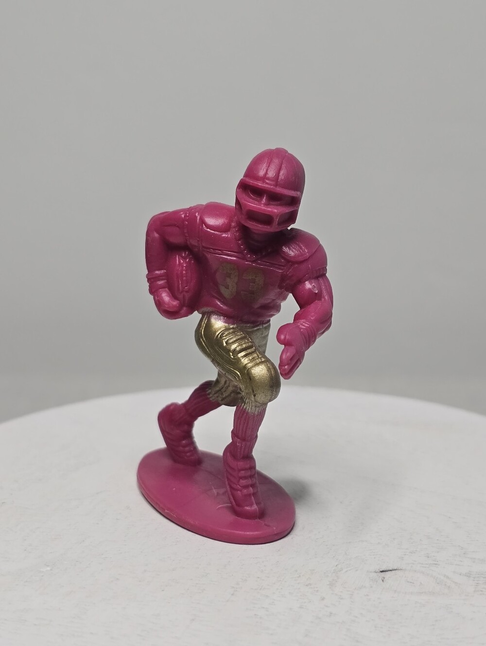2002 Kaskey Kids Football Guys Line Running Back Only Red Gold Player Figure Toy